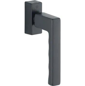 Okenní klika HOPPE okenní klika TOULON SecuForte, VK 32-42 mm, hliník černý mat