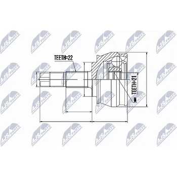 Sada kloubů, hnací hřídel NTY NPZ-FT-023