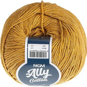 Příze BELLATEX Příze Ally cotton 50 g - 036 hořčicová