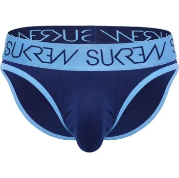 Pánské erotické prádlo Slipy Sukrew Classic Brief Marine L, modré pánské slipy