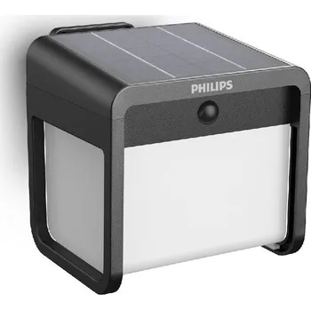 Venkovní osvětlení Philips Ezra UltraEfficient solární LED svítidlo se senzorem černá, 1,8 W, 250/25 lm, 3000 K, bílá + černá