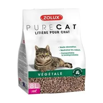 Podestýlka pro kočku Podestýlka PURECAT natural absorb. rostlinná 8l Zolux