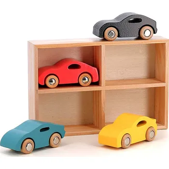 autíčko Vilac Sada 4 dřevěných autíček Super Vilacity