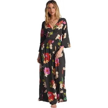 Dámské šaty Dámské Šaty BILLABONG NIGHT BLOOM WVDR ABJWD00151-BPB – Černá S