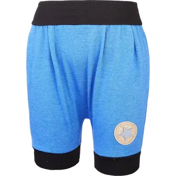 Chlapecké kraťasy LITTLE ANGEL šortky tenké harémky Outlast® modrý melír vel. 86 cm