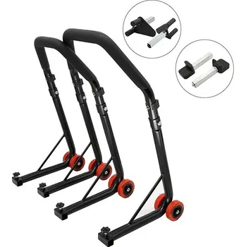 SEFIS D18 moto stojan přední a zadní set - přední stojan : Vidle, zadní stojan : Packy