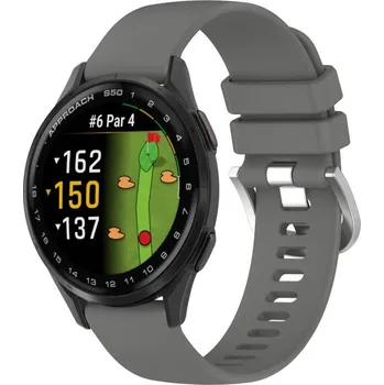 VSECHNONAMOBIL 107374 SILICONE Vyměnitelný řemínek pro Garmin Approach S50 tmavě šedý