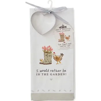 Utěrka Bavlněná utěrka s vykrajovátkem v sadě 2 ks 45x65 cm Hen House – Cooksmart ® ID_1748086