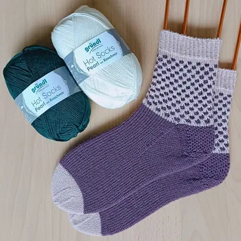 Příze Příze NožkyDoPonožky Sada na dvoubarevné ponožky s puntíky 006, barva 01-08