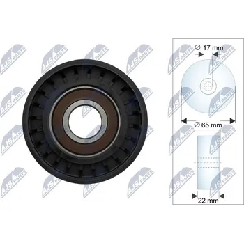 Napínací kladka, žebrovaný klínový řemen NTY RNK-ME-086