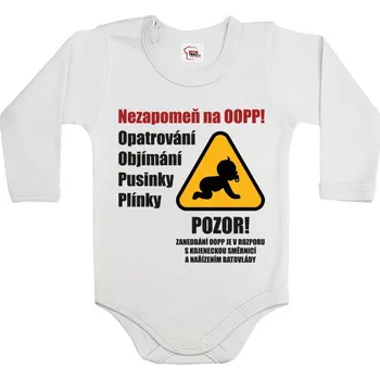 Kojenecký body Dětské body s pravidly péče, Barva Bílá, Velikost 92 / 18-24m, Canvas Dětské body Bezvatriko.cz 2929