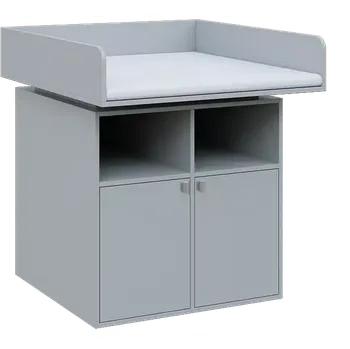 přebalovací pult a komoda QPP - 100DN přebalovací pult, 1100x900x900, šedá, koženka bílá