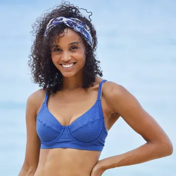 Dámské plavky Plavková vyztužená podprsenka Calayo, s kosticemi modrá 90E