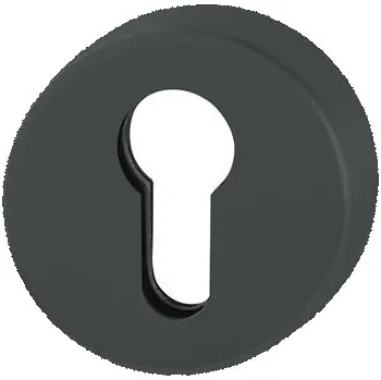 HOPPE klíčová kulatá rozeta PZ, nerez černá mat