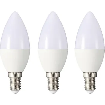 Žárovka Sygonix SY-6649658 LED Energetická třída (EEK2021) F (A - G) E14 4.9 W = 40 W teplá bílá (Ø x v) 37 mm x 96 mm 3 ks