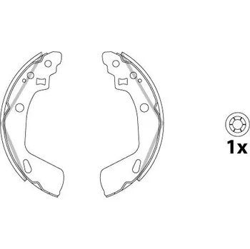 Brzdová čelist Sada brzdových čelistí, parkovací brzda TRW GS8865