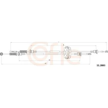 Tazne lanko, rucni prevodovka COFLE 11.2883
