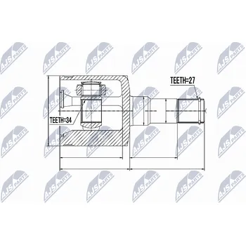 Sada kloubů, hnací hřídel NTY NPW-DW-019