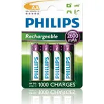 Baterie Philips nabíjecí AA 2600mAh 4ks