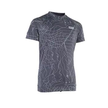 Neoprenové oblečení lycra top ION Capture SS boys distorted-grey velikost neoprenů a trapézů 140/10/M