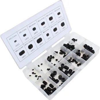 Vnitřní šrouby - červíky, různé rozměry a délky M3-M10, sada 160 ks - ASTA A-TC545