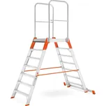 Hliníkový můstek dvoustranný PREMIUM, výška 1470 mm, 7 stupní