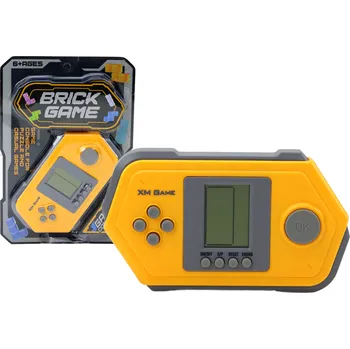 Mamido Elektronická herní konzole Tetris Brick Game šedo-žlutá