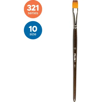 Umělecký štětec Štětec plochý MILAN č. 10 - 321