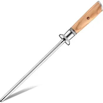 Profesionální ocílka z nerezové oceli pokrytá diamantovým prachem SaKuRo Olive