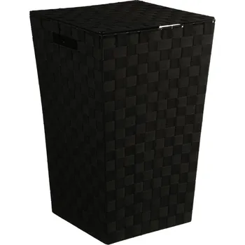 Koš na prádlo 5five Simply Smart Koš na prádlo v černé barvě s víkem, 33 x 53 cm