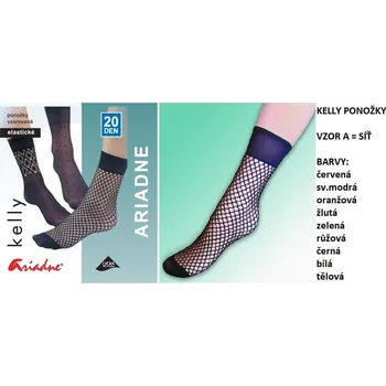 Oblečení a móda EVONA Dámské ponožky ARIADNE KELLY | 1 pár Velikost: ŽLUTÁ