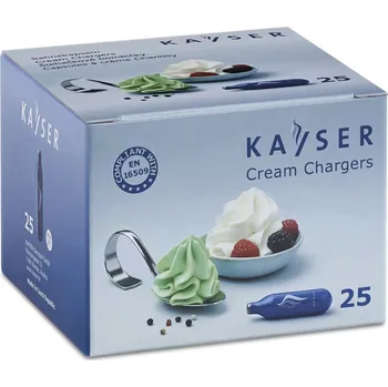 Šlehačkové lahve KAYSER Jednorázové bombičky na šlehačku