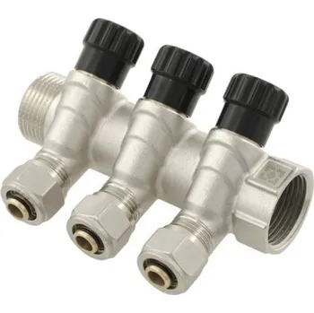 rozdělovač topení Sanitární rozdělovač 3/4"x1/2"x16, 3-CESTNÝ (KK02013)