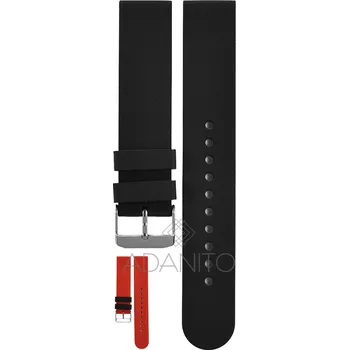 Řemínek na hodinky Silikonový řemínek na hodinky 20 mm černý