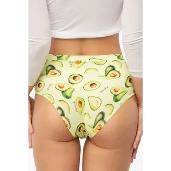 Kalhotky Kalhotky Julimex Avocado - vyšší pas Světle zelená 2XL