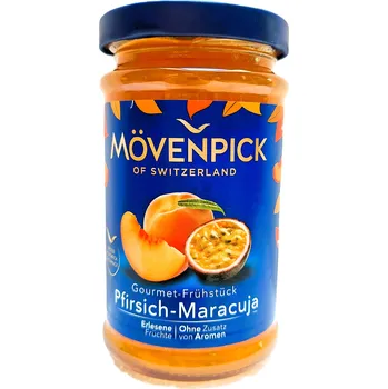 MÖVENPICK Fruchtaufstrich Pfirsich-Maracuja - broskvový džem s maracujou - 250g