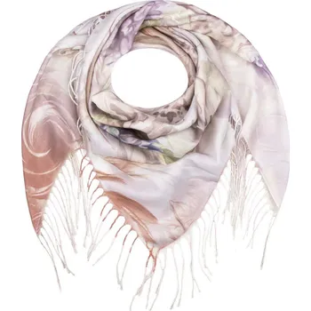 Šátek Dámský šátek květinový krémový 0794-3