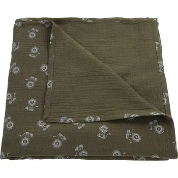 Dětská deka Little Angel Deka osuška mušelín - mechová