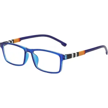 Brýle na čtení Modré brýle na čtení +4,00 TR90 plastové hranaté brýle s filtrem modrého světla Lehký rám Odolný materiál Pohodlné nošení