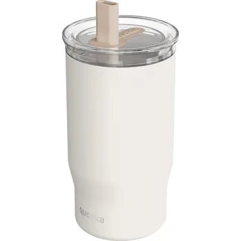 Termoska Quokka Nerezový termohrnek s brčkem Mist Ivory 720 ml