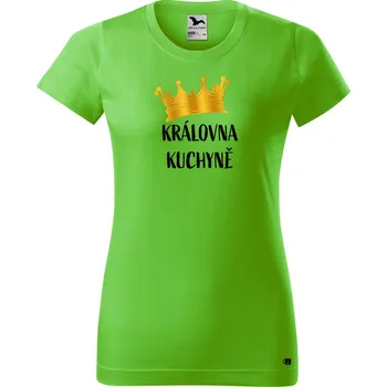 Dámské tričko Dámské tričko s potiskem Královna kuchyně Barva trička: Světlá khaki - 28, Velikost: M