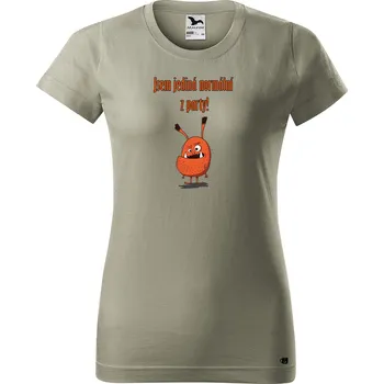 Dámské tričko Dámské tričko s potiskem Normální z party Barva trička: Světlá khaki - 28, Velikost: L