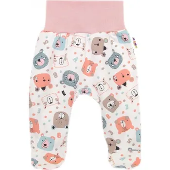 Dupačky Polodupačky, bavlna Space Bear, Baby Nellys - pastel pudrová, Velikost koj. oblečení 68 (3-6m)
