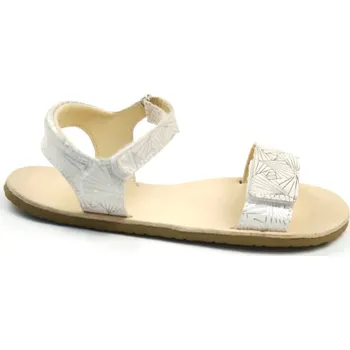Dámská zdravotní obuv Ef Barefoot sandály White/Silver Velikost EU: 38, vnitřní délka: 255, vnitřní šířka: 92