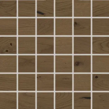 Obklad Bricola Barrique - dlaždice mozaika 5x5 tmavě hnědá, tl. 9 mm DDM05852