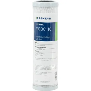 Filtrace vody Pentair SCBC 10" SL (0,5 mcr), uhlíková vložka impregnovaná stříbrem (balení 5 ks)
