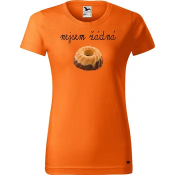 Dámské tričko Dámské tričko s potiskem Bábovka Barva trička: Oranžová - 11, Velikost: S
