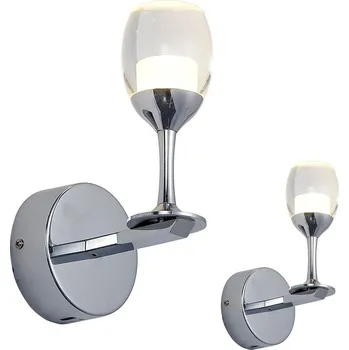 Nástěnné svítidlo Nástěnné svítidlo Coppa, 1x akrylové stínítko, ch