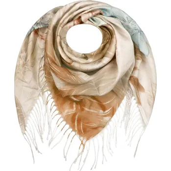 Šátek Dámský šátek květinový cihlový 0794-5