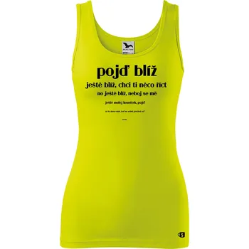 Dámské tílko s potiskem - Nečum Velikost: 2XL, Barva: Limetková